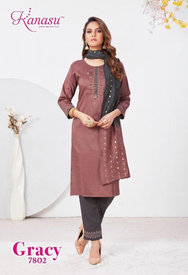 Kanasu Gracy Beautiful Ethnic Wear Readymade Salwar